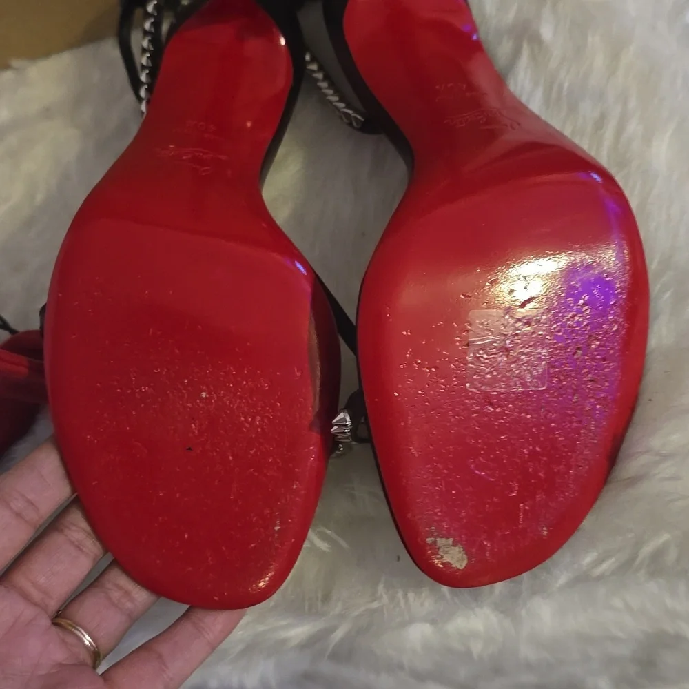 Christian Louboutin So Me 100mm Sandals - Picture 3 of 6